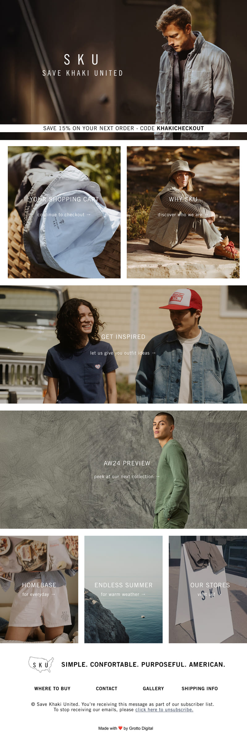 Save Khaki United Email